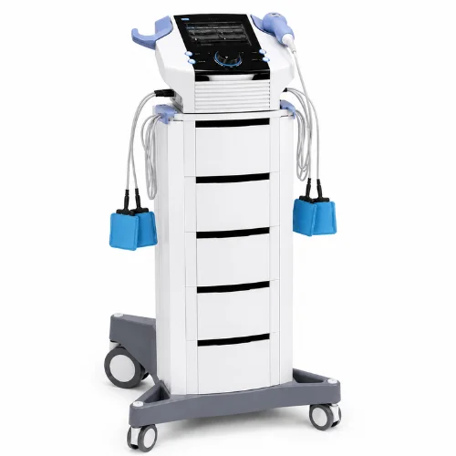 جهاز BTL-4825S Premium للعلاج الكهربائي والألتراساوند مع تروللي طبي