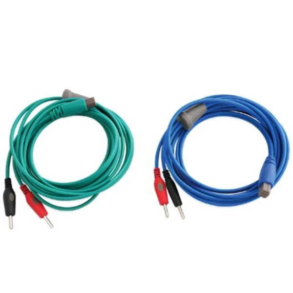 Chattanooga electrotherapy lead wires with two color-coded channels from Rehabcare